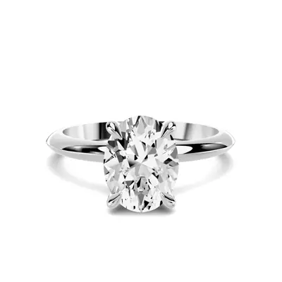 Serra Knife Edge 1.50 ct. Oval Lab Engagement Ring (2mm)