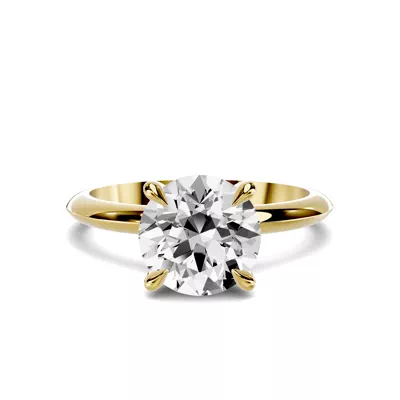 Serra Knife Edge 1.50 ct. Round Lab Engagement Ring (2mm)