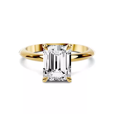 Serra Knife Edge 2.00 ct. Emerald-Cut Lab Engagement Ring (2mm)