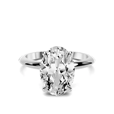 Serra Knife Edge 3.00 ct. Oval Lab Engagement Ring (2mm)