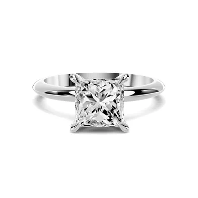 Serra Knife Edge 3.00 ct. Princess-Cut Lab Engagement Ring (2mm)
