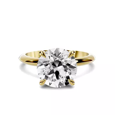 Serra Knife Edge 3.00 ct. Round Lab Engagement Ring (2mm)
