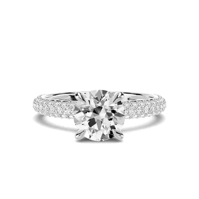 Selora Rolled Pavé 1.00 ct. Round Lab Engagement Ring