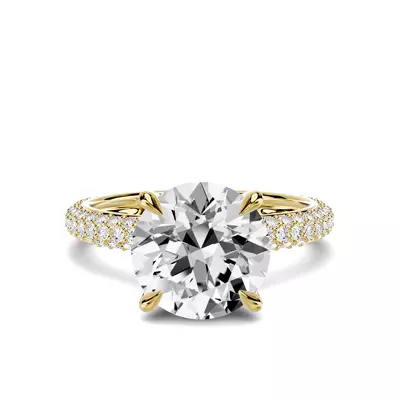 Selora Rolled Pavé 2.50 ct. Round Lab Engagement Ring