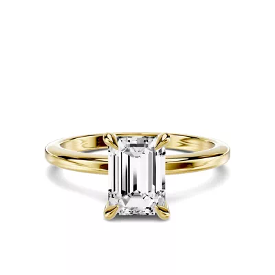 items Avalon Classic Solitaire 1.00 ct. Emerald-Cut Lab