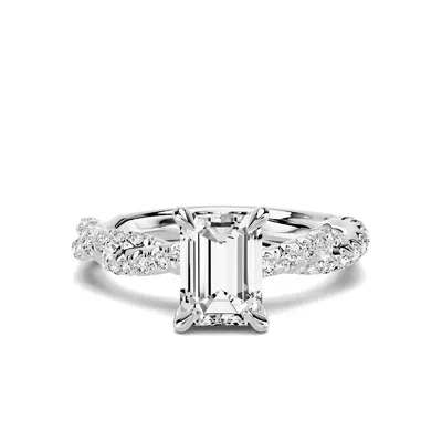 Avalon Classic Solitaire 2.00 ct. Emerald-Cut Lab Engagement Ring