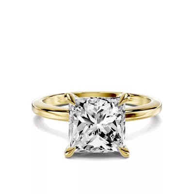 Avalon Classic Solitaire 2.50 ct. Princess-Cut Lab Engagement Ring