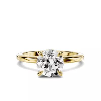Avalon Classic Hidden Halo 1.00 ct. Round Lab Engagement Ring