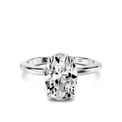 Avalon Classic Hidden Halo 2.00 ct. Oval Lab Engagement Ring