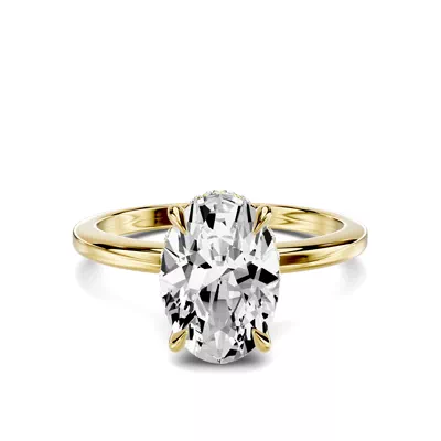 Avalon Classic Hidden Halo 2.00 ct. Oval Lab Engagement Ring