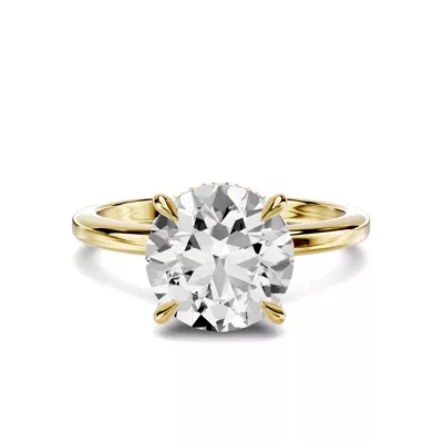 Avalon Classic Hidden Halo 2.00 ct. Round Lab Engagement Ring