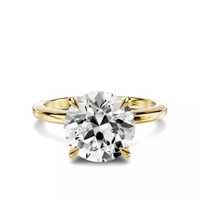 Avalon Classic Hidden Halo 3.00 ct. Round Lab Engagement Ring