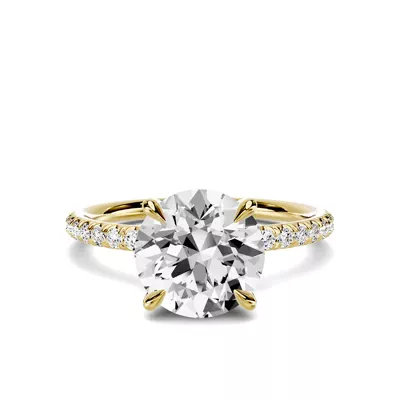 Avalon Classic Pavé 2.00 ct. Round Lab Engagement Ring