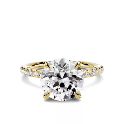 Avalon Classic Pavé 2.50 ct. Round Lab Engagement Ring
