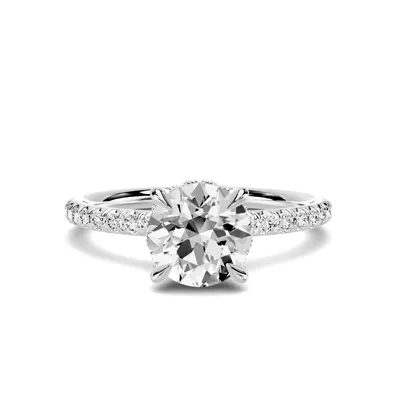 Avalon Classic Pavé Hidden Halo 1.00 ct. Round Lab Engagement Ring