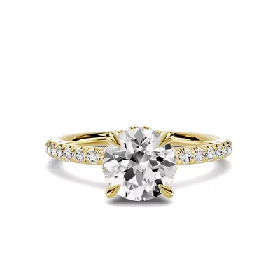 Avalon Classic Pavé Hidden Halo 1.00 ct. Round Lab Engagement Ring