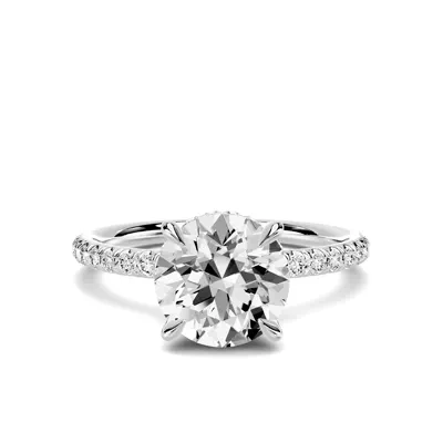 Avalon Classic Pavé Hidden Halo 1.50 ct. Round Lab Engagement Ring