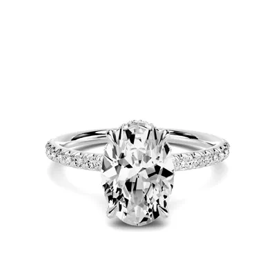 Avalon Classic Pavé Hidden Halo 2.00 ct. Oval Lab Engagement Ring