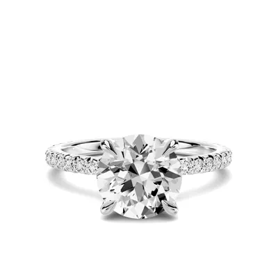 Lumina French Pavé 1.50 ct. Round Lab Engagement Ring
