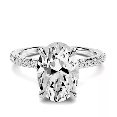 Lumina French Pavé 2.00 ct. Oval Lab Engagement Ring