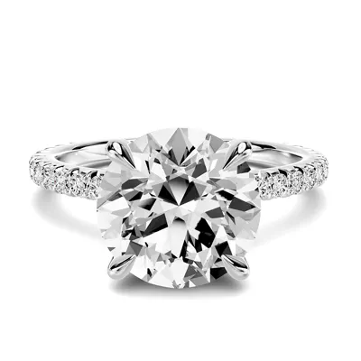 Lumina French Pavé 2.00 ct. Round Lab Engagement Ring