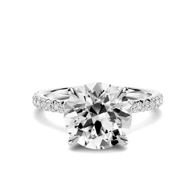 Lumina French Pavé 3.00 ct. Round Lab Engagement Ring