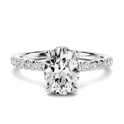 Lumina French Pavé Hidden Halo 1.00 ct. Oval Lab Engagement Ring