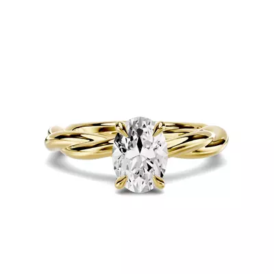 Riona Twist 1.00 ct. Oval Lab Engagement Ring