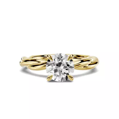 Riona Twist 1.00 ct. Round Lab Engagement Ring