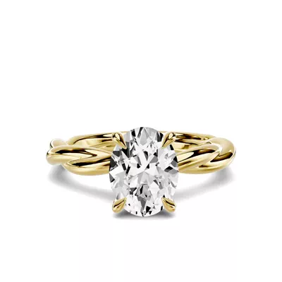 Riona Twist 1.50 ct. Oval Lab Engagement Ring