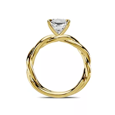 Riona Twist 1.50 ct. Princess-Cut Lab Engagement Ring
