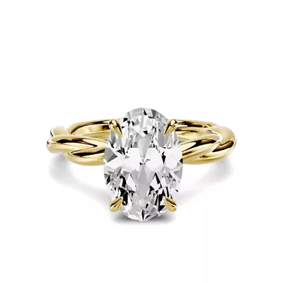 Riona Twist 2.50 ct. Oval Lab Engagement Ring