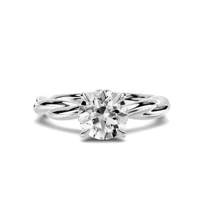 Riona Twist Hidden Halo 1.00 ct. Round Lab Engagement Ring