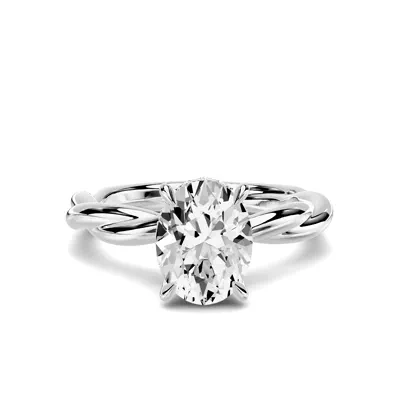 Riona Twist Hidden Halo 1.50 ct. Oval Lab Engagement Ring