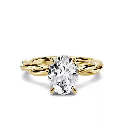 Riona Twist Hidden Halo 1.50 ct. Oval Lab Engagement Ring