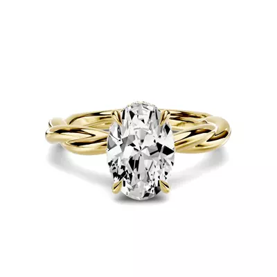 Riona Twist Hidden Halo 2.00 ct. Oval Lab Engagement Ring