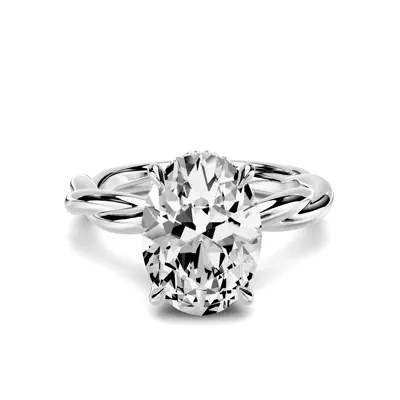 Riona Twist Hidden Halo 2.50 ct. Oval Lab Engagement Ring