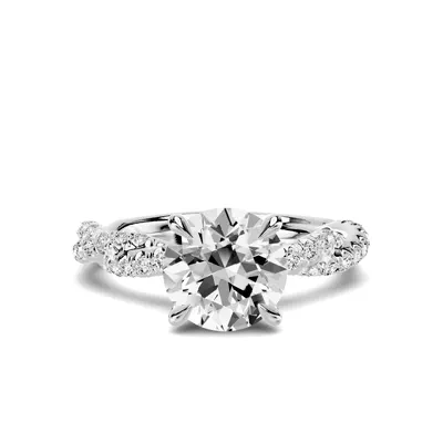 Riona Double Pavé Twist 1.50 ct. Round Lab Engagement Ring