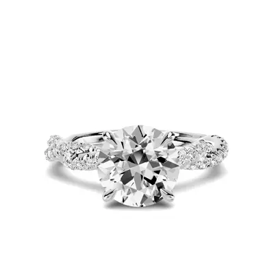 Riona Double Pavé Twist 2.00 ct. Round Lab Engagement Ring