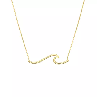 Wave Gold Necklace