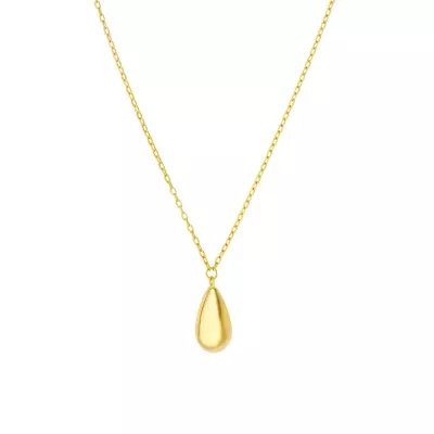 Teardrop Gold Necklace