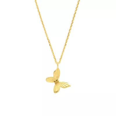 Golden Butterfly Charm Necklace