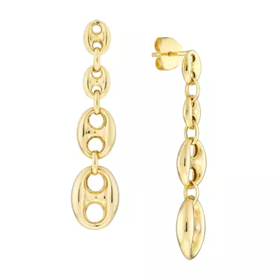 Graduated Puff Mariner Drop Earrings