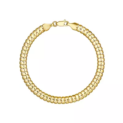Sculpted Coil Gold Bracelet