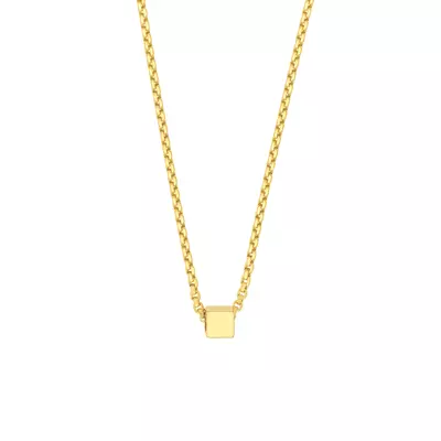Cube Gold Necklace