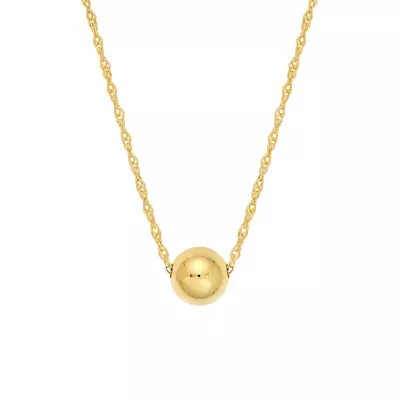 Minimalist Gold Bead Necklace