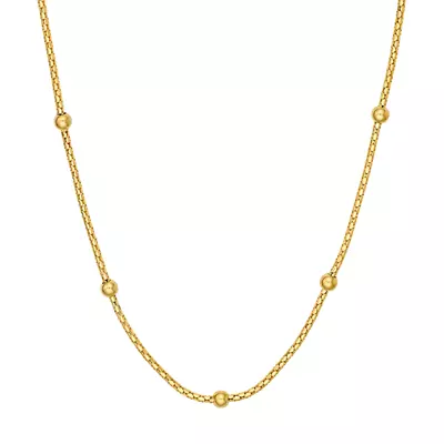 Bead Station Gold Necklace