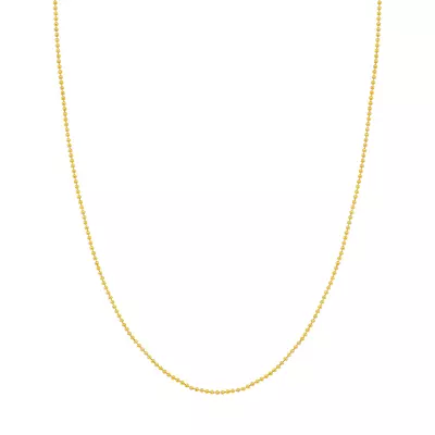 Ball Chain Gold Necklace (1.5mm)