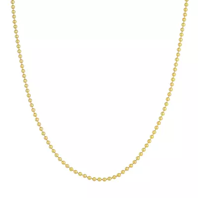 Ball Chain Gold Necklace (2.5mm)