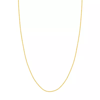 Wheat Chain Gold Necklace (1.25mm, 18 inches)